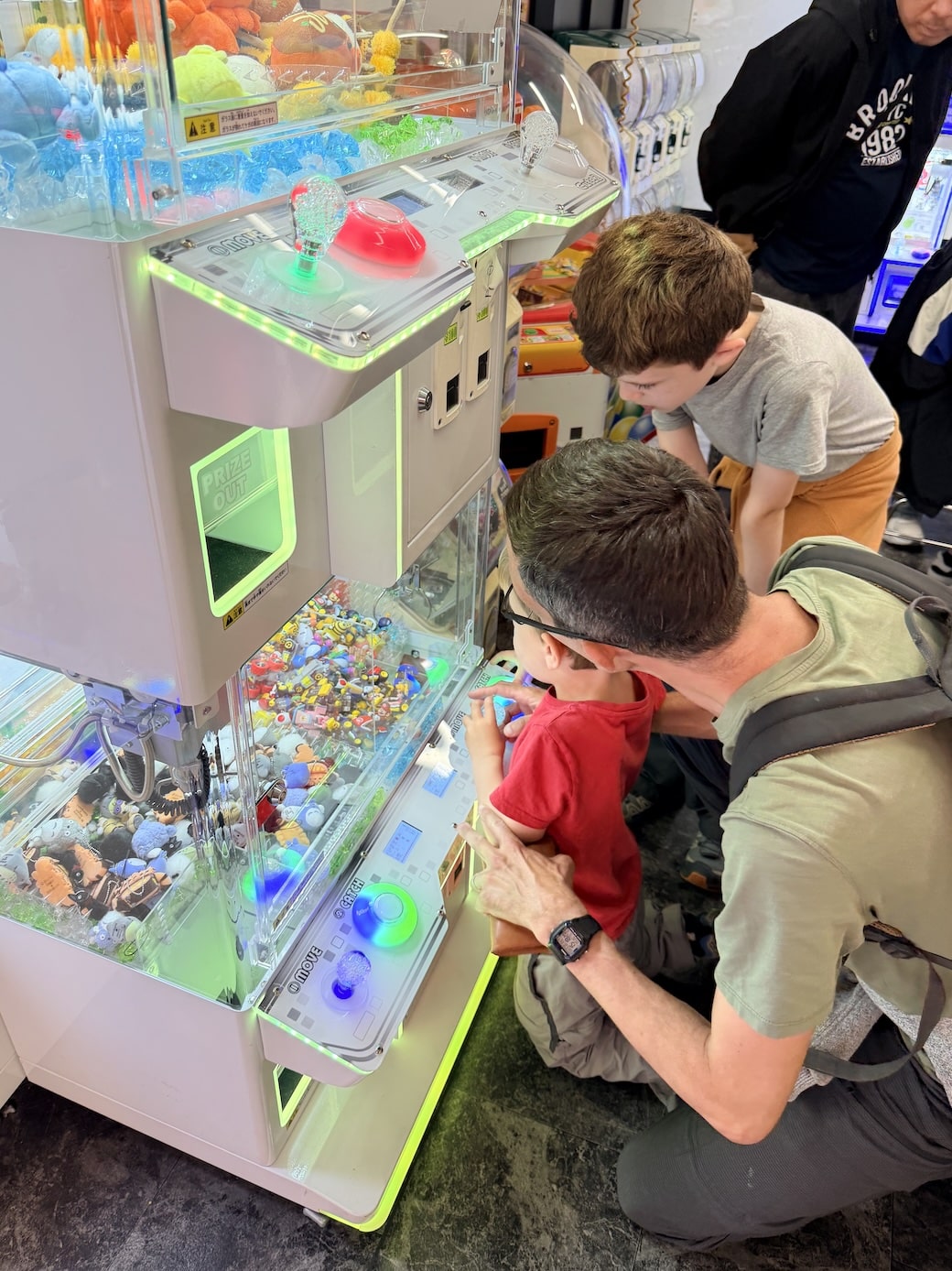 arcades japon avec enfants